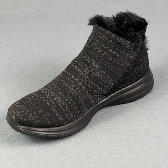 Telic Apres-Ski Recovery Boot Women's 9 Granite Black Faux Fur Ankle Bootie - Picture 4 of 10